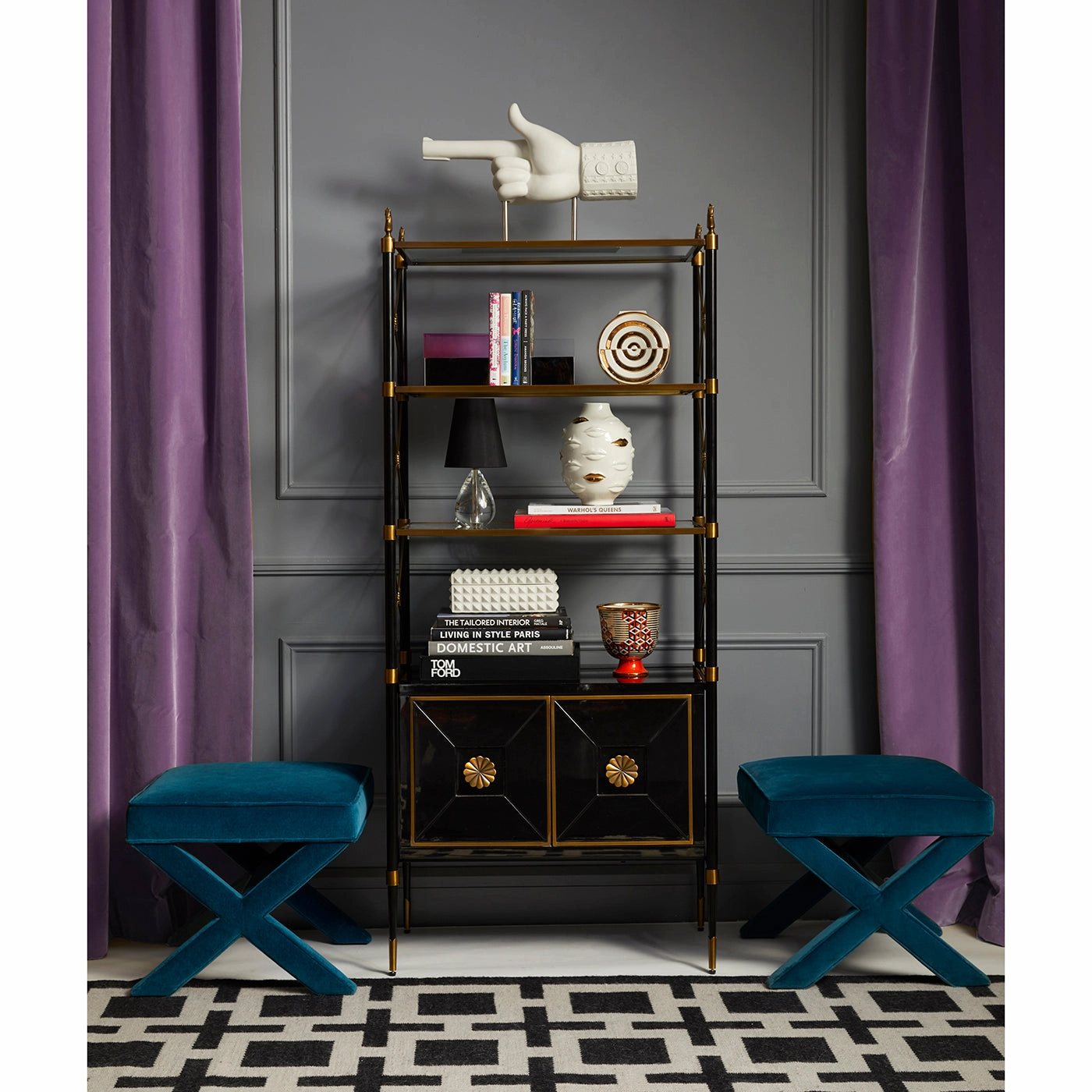 Charade Square Studded Box