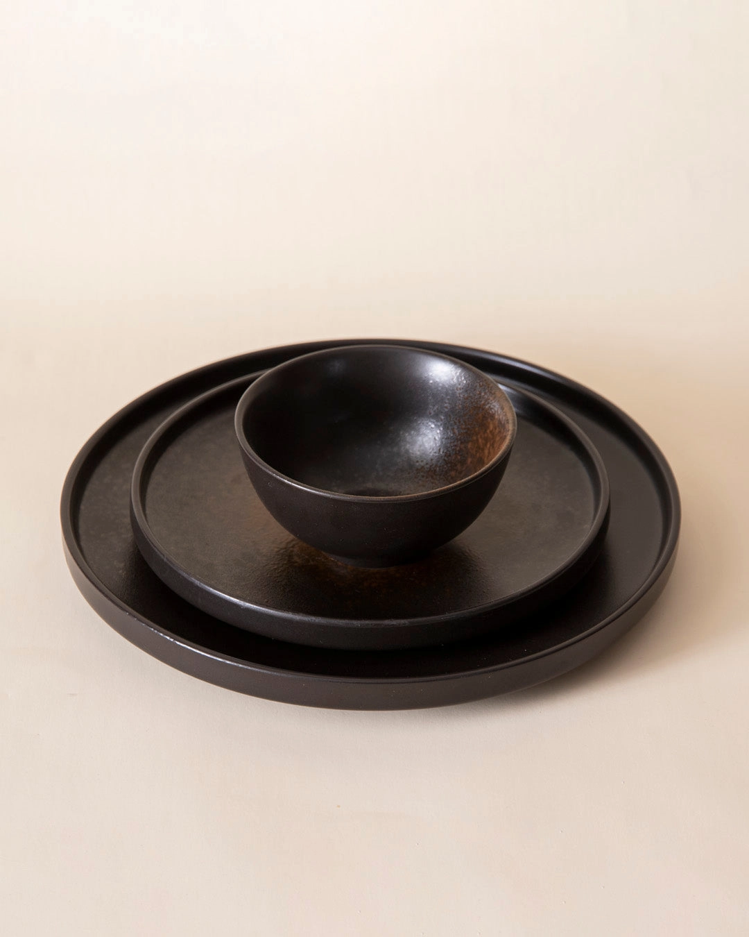 Charcoal Eclipse Ceramic Bowl