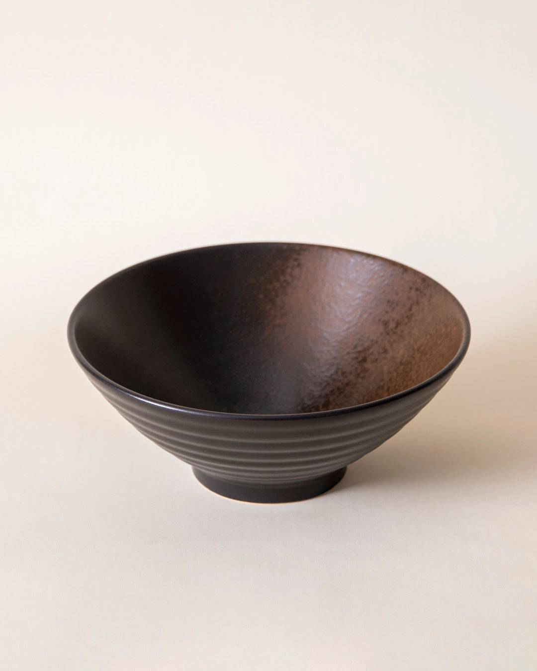 Charcoal Eclipse Ceramic Serving Bowl