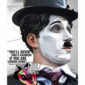 Charlie Chaplin The Tramp Actor Pop Art Poster Wall Decoration Drawingmodern abstract painting decor