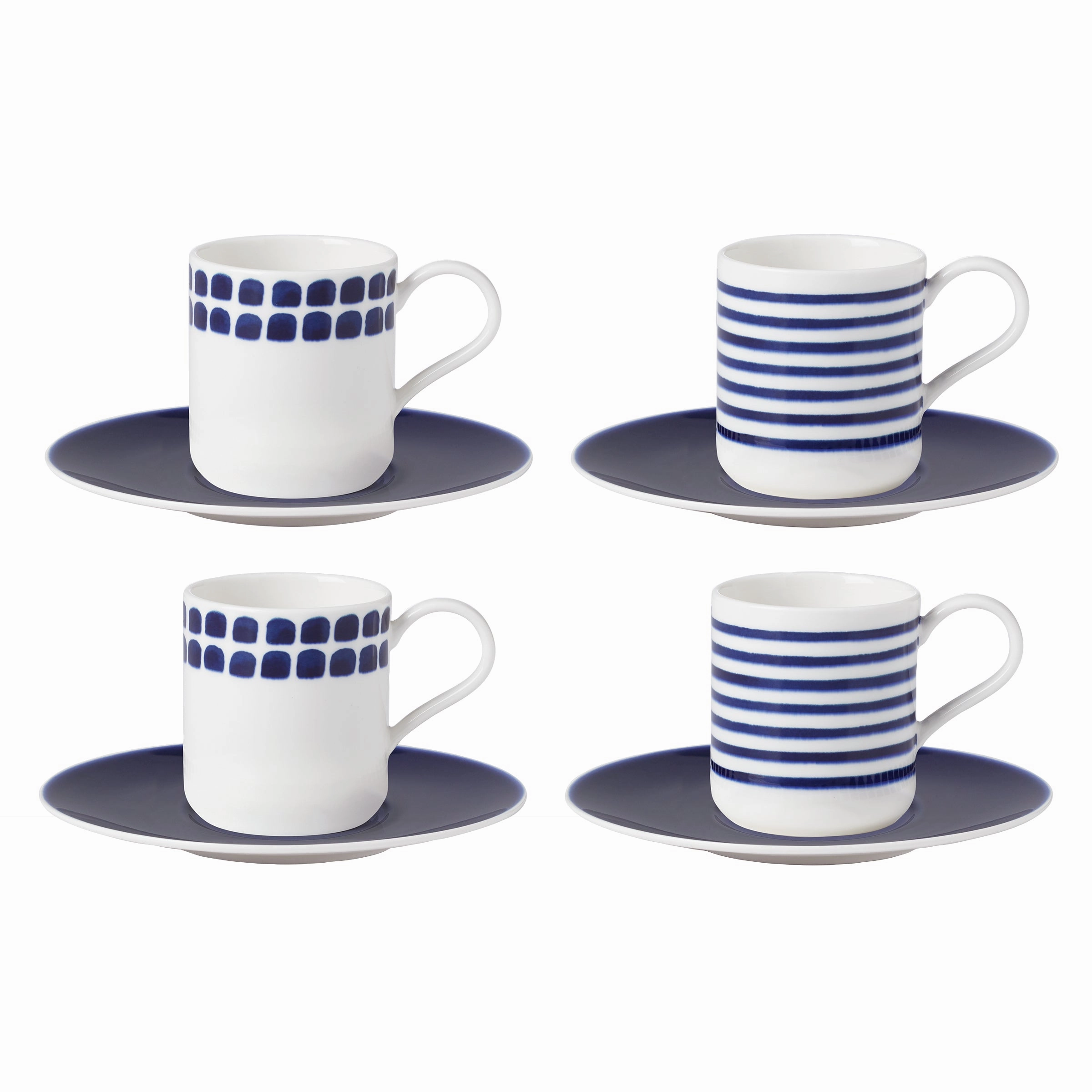 Charlotte Street 8-Piece Espresso Cup & Saucer Setglass cups ,personalized mugs 