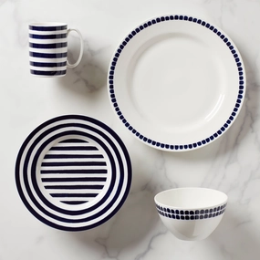 Charlotte Street North 4-Piece Place Settingmodern kitchen decor ,kitchen dinner set ,dinnerware 