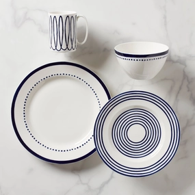 Charlotte Street West 4-Piece Place Settingmodern kitchen decor ,kitchen dinner set ,dinnerware 