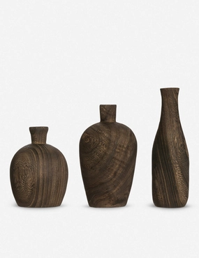 Charlynn Wood Vases (Set of 3)home decor ,wall decor 