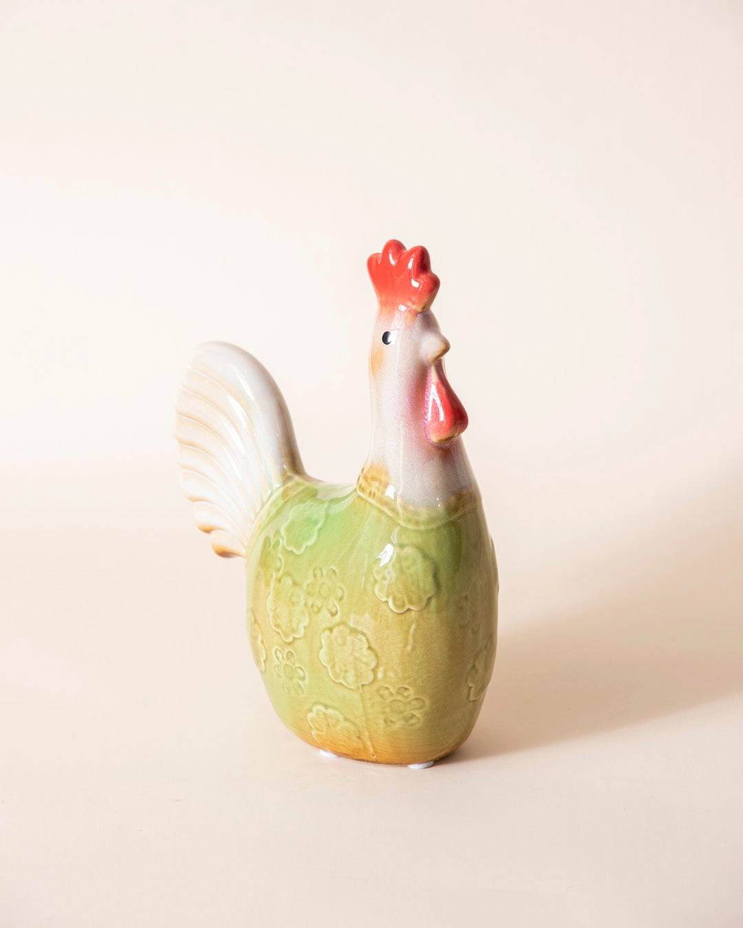 Charming Country Rooster Pair Figurine