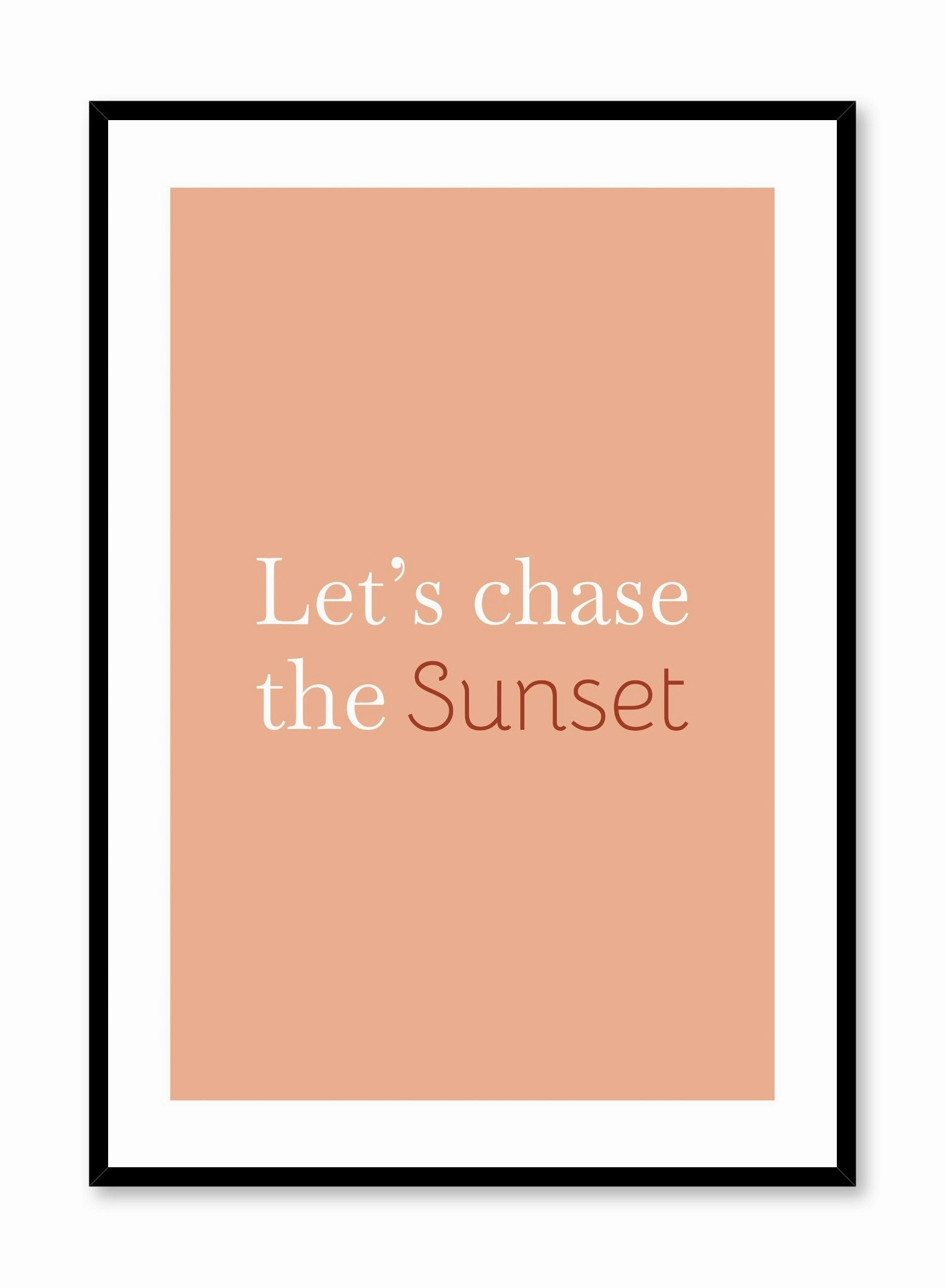 Chasing Sunsets, Posterpop culture themed posters
