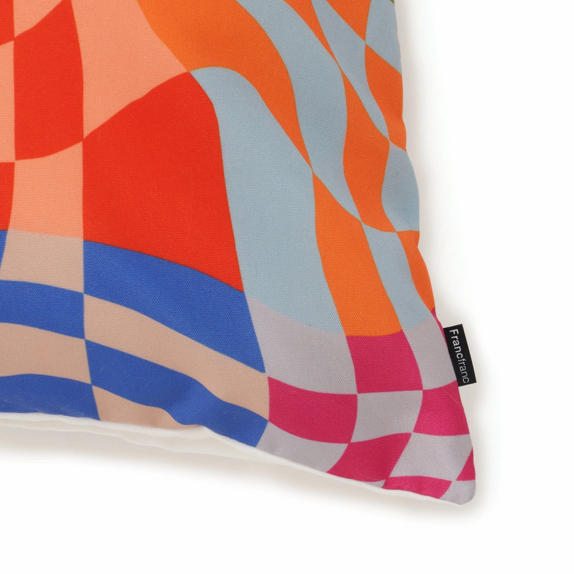 Checker Twist Cushion Cover 450 X 450 Multi