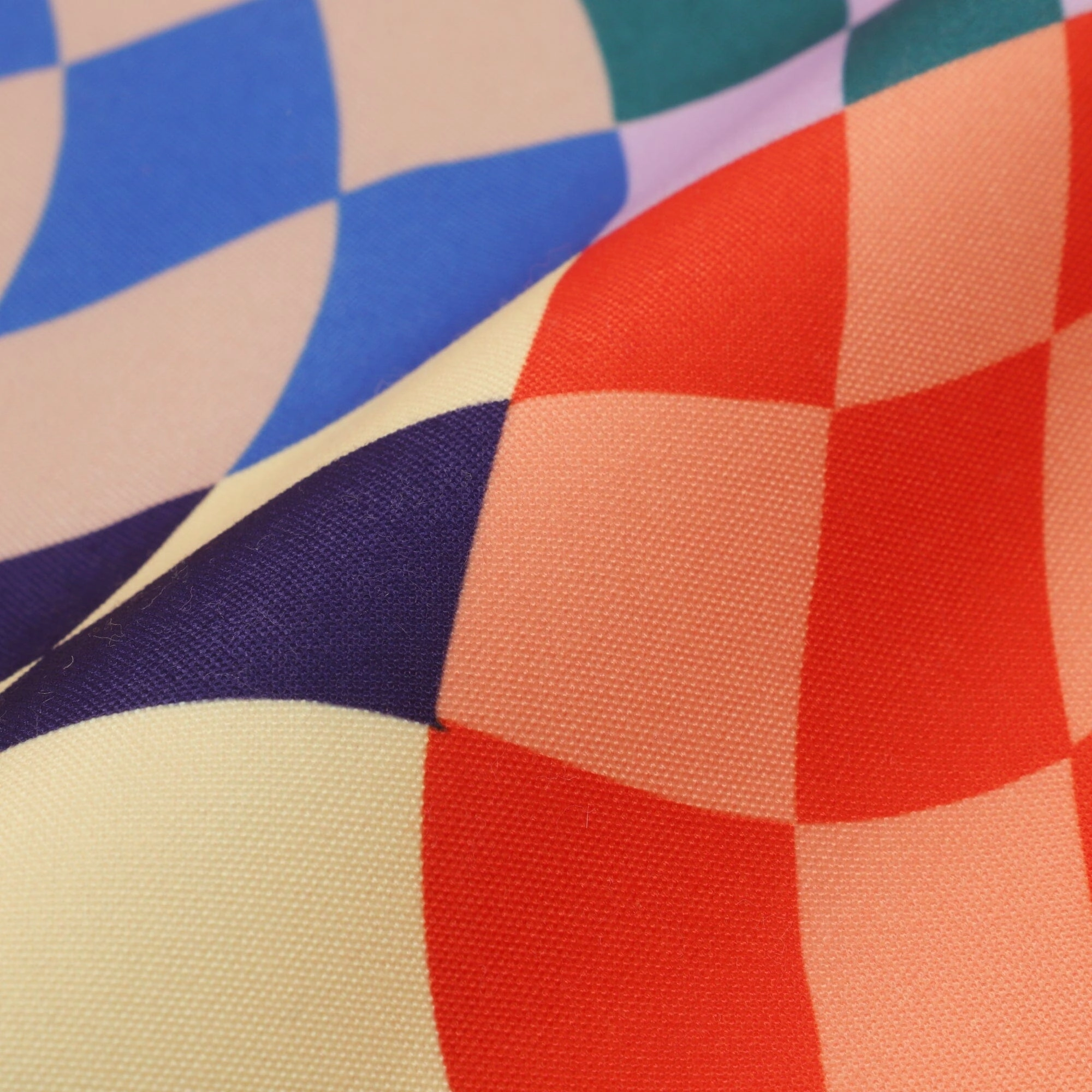 Checker Twist Cushion Cover 450 X 450 Multi