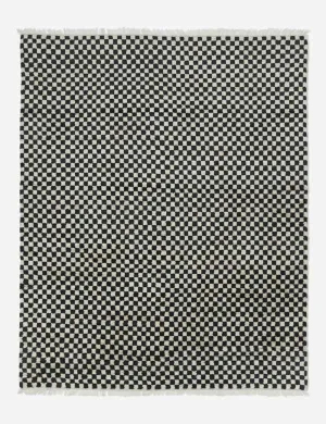 Checkerboard Hand-Knotted Wool Rug by Sarah Sherman Samuelmodern color block patchwork rug
