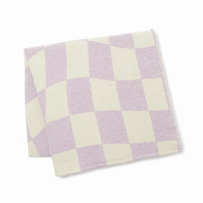 Checkerboard Throw 1700 X 1300 Purple X Light Greenbedding sets ,throw blankets 