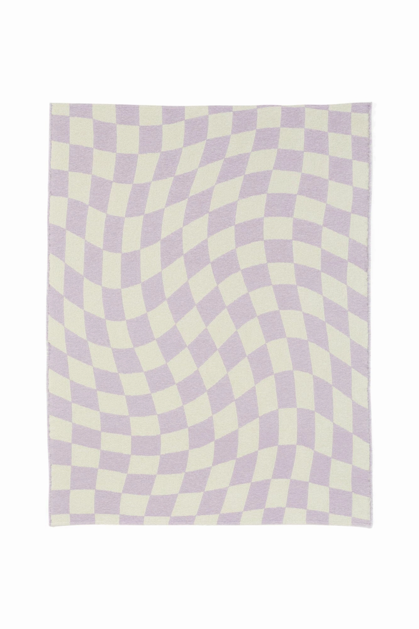 Checkerboard Throw 1700 X 1300 Purple X Light Green