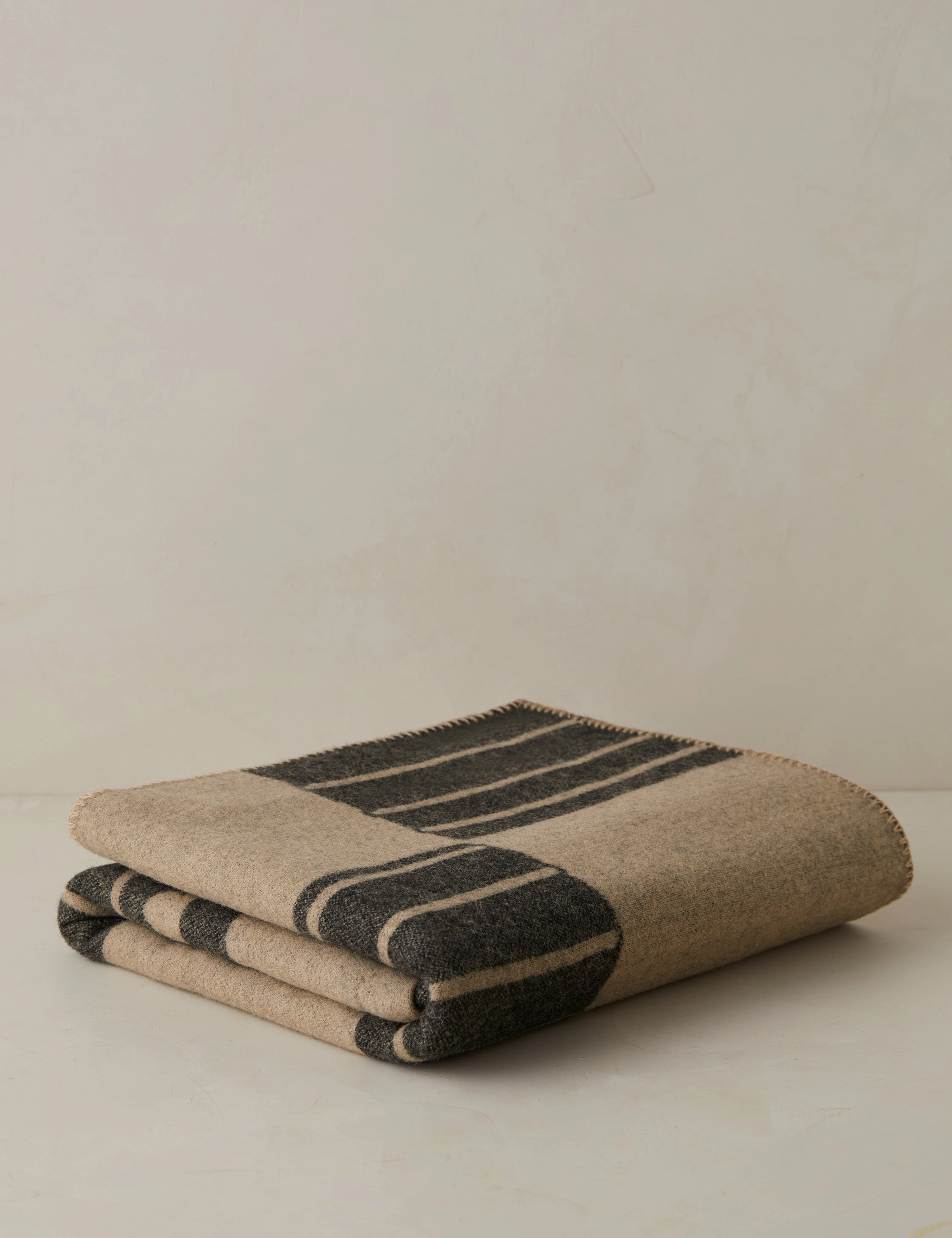 Checkered Reversible Wool Throw by Sarah Sherman Samuel