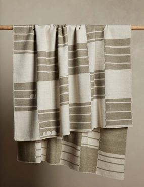 Checkered Reversible Wool Throw by Sarah Sherman Samuelbedding sets ,throw blankets 