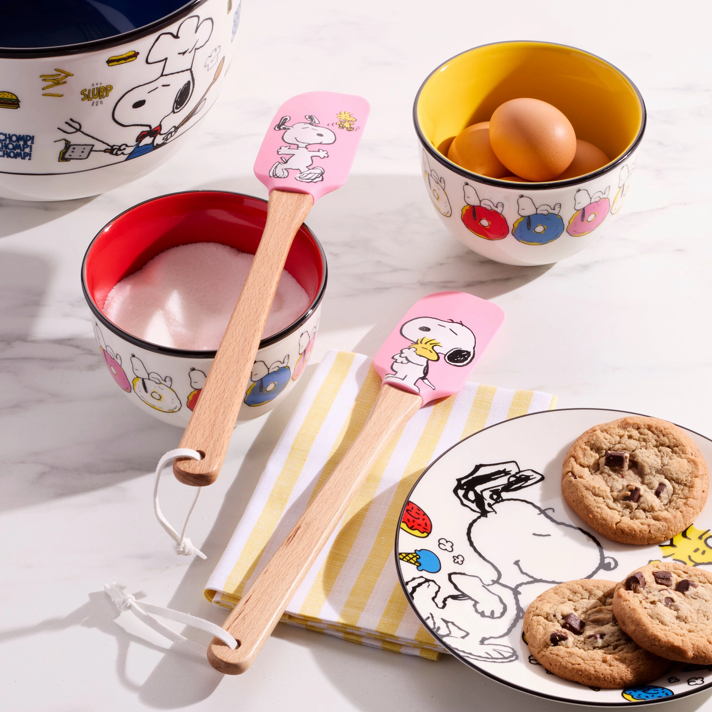 Chef Snoopy Pink Spatulas - Set of 2