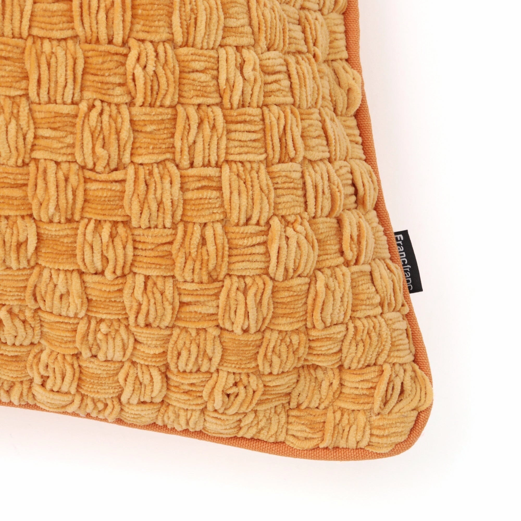 Chenill Weave Cushion Cover 450 X 450 Orange