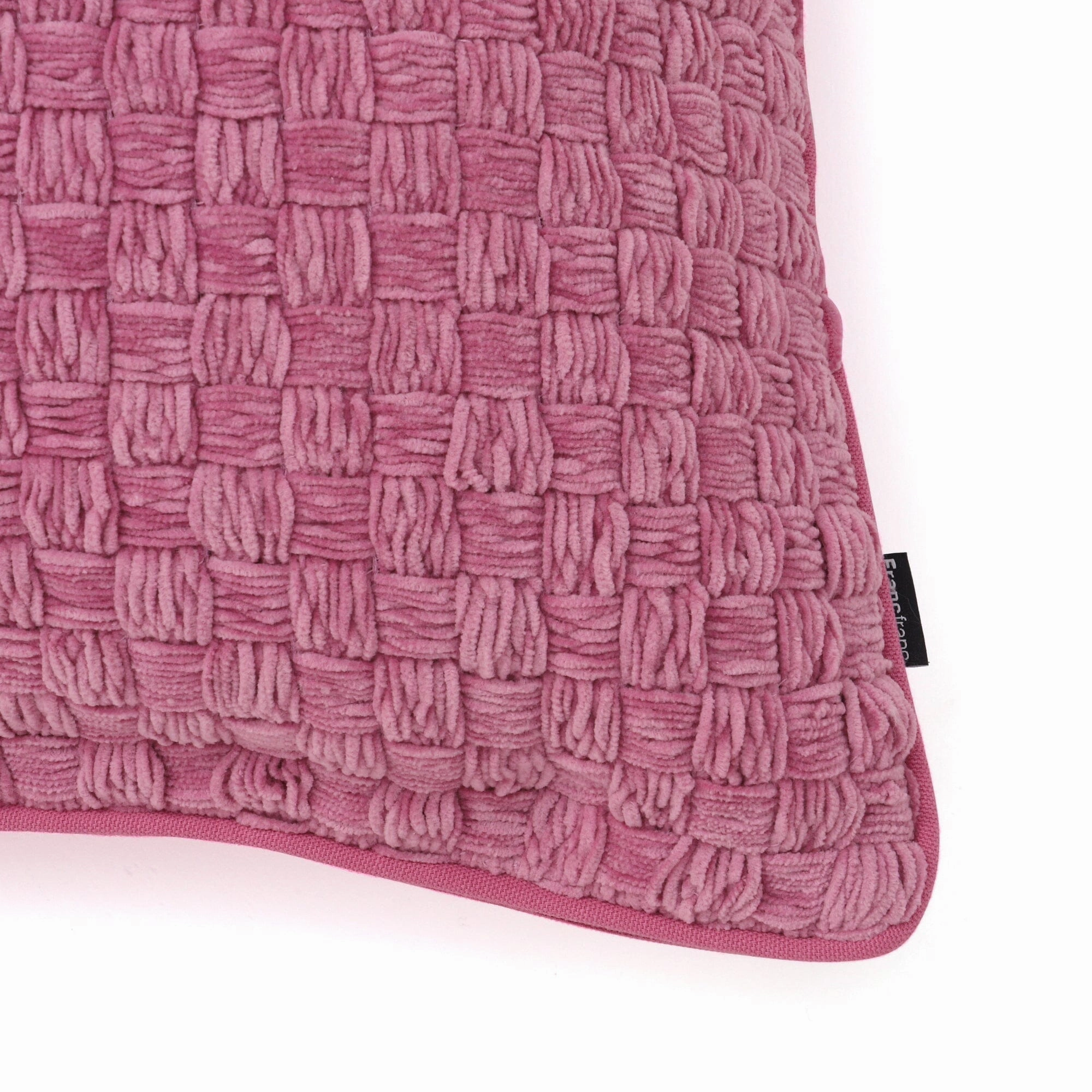 Chenill Weave Cushion Cover 450 X 450 Pink