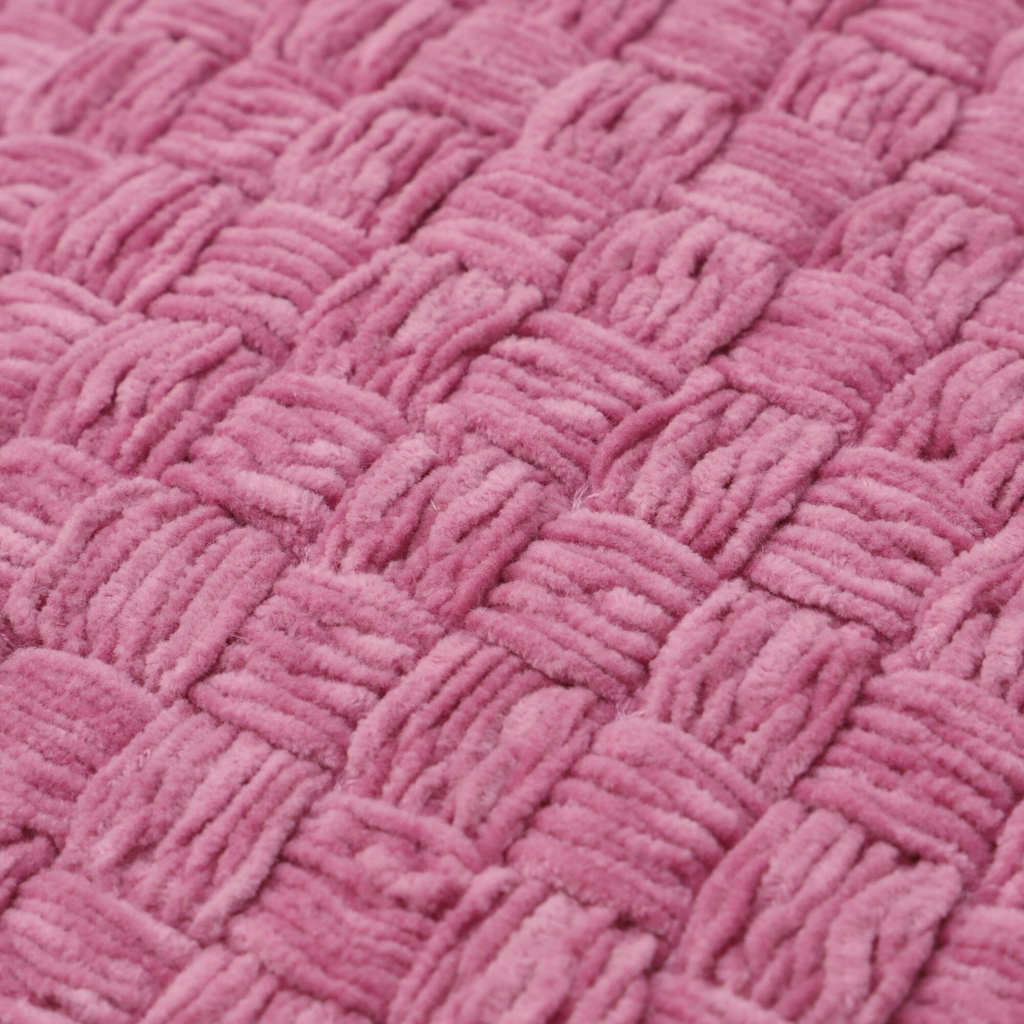 Chenill Weave Cushion Cover 450 X 450 Pink