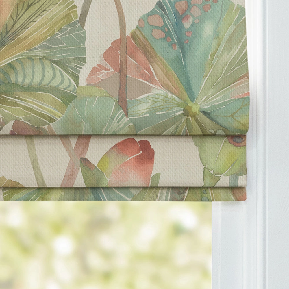 Cheriton Printed Cotton Made to Measure Roman Blinds Pomegranate