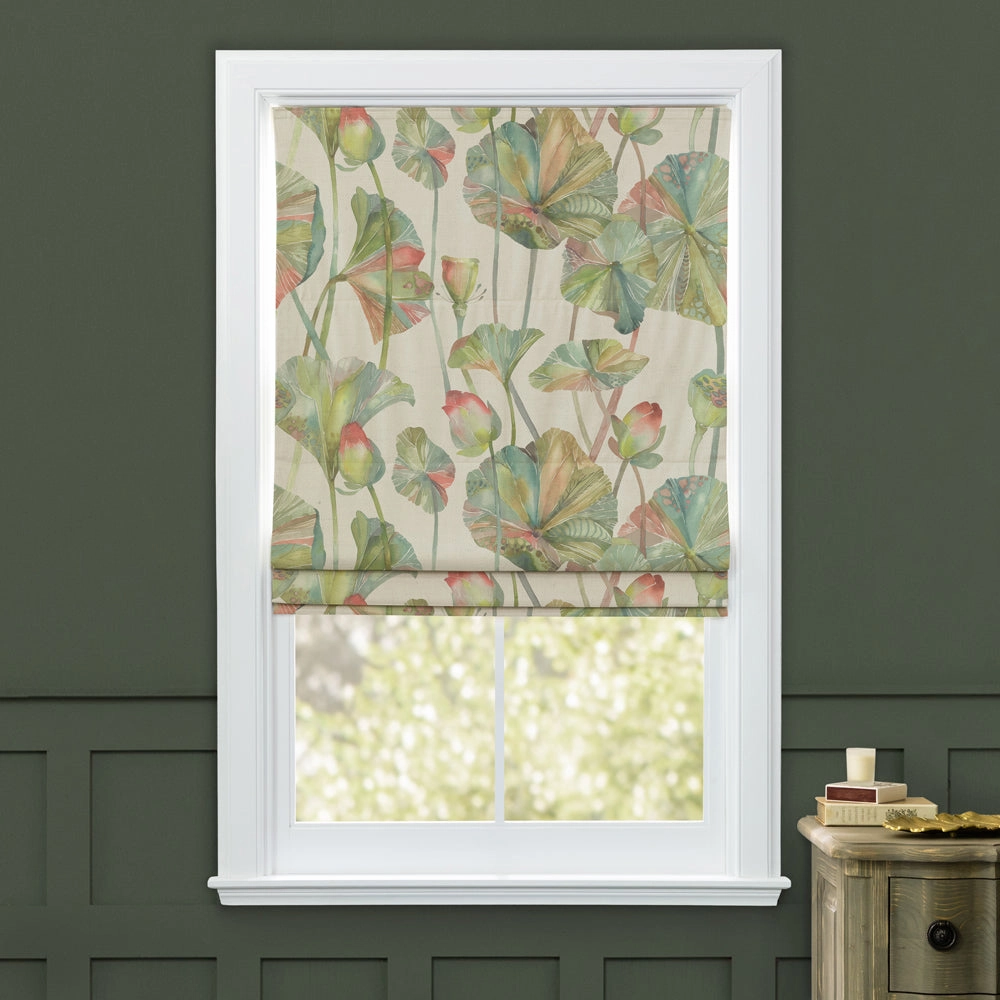 Cheriton Printed Cotton Made to Measure Roman Blinds Pomegranate