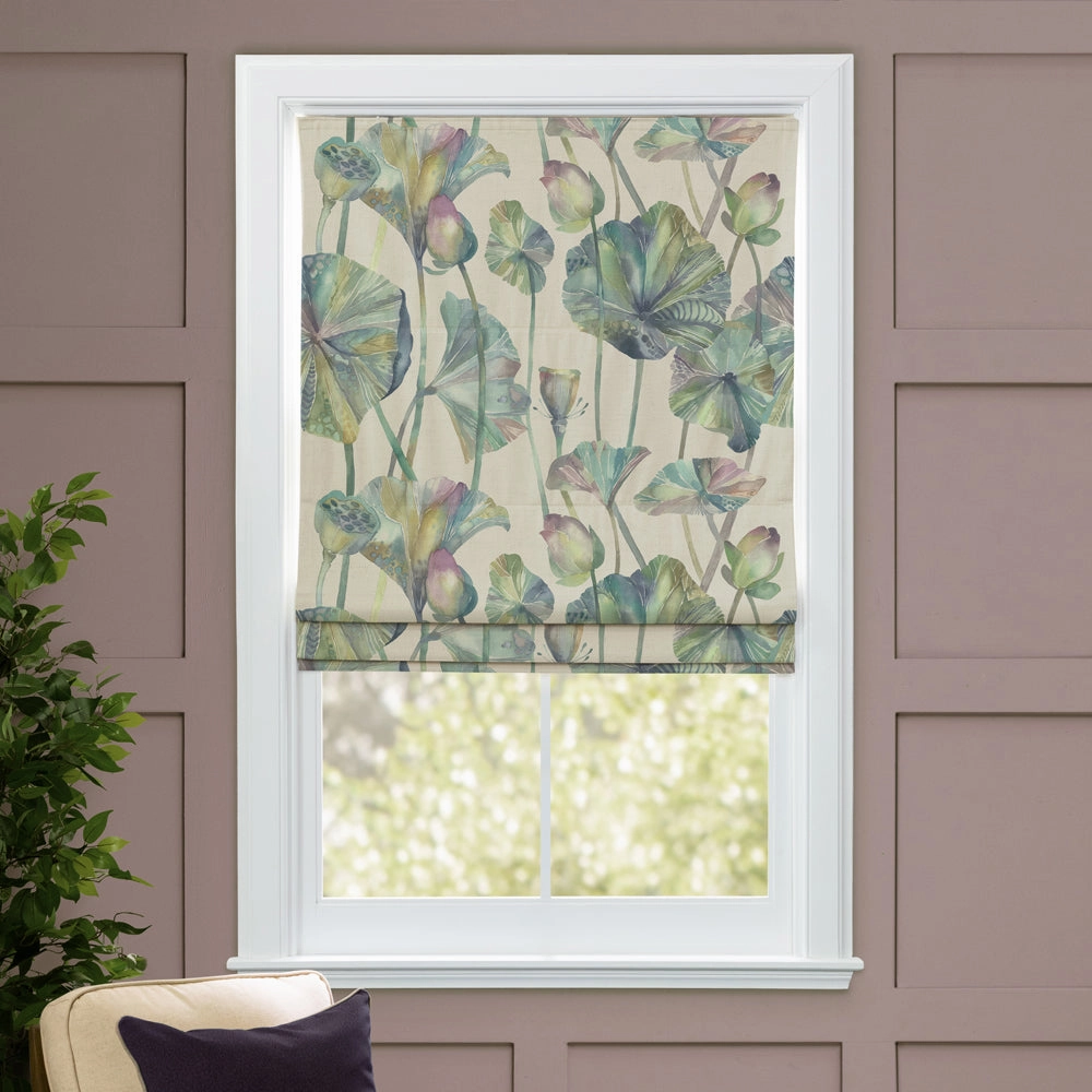 Cheriton Printed Cotton Made to Measure Roman Blinds Skylark