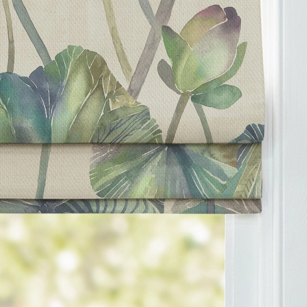 Cheriton Printed Cotton Made to Measure Roman Blinds Skylark