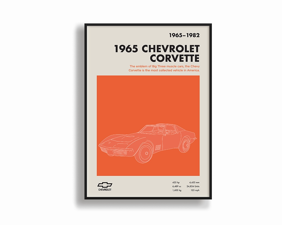 Chevrolet Corvette 01modern abstract painting decor