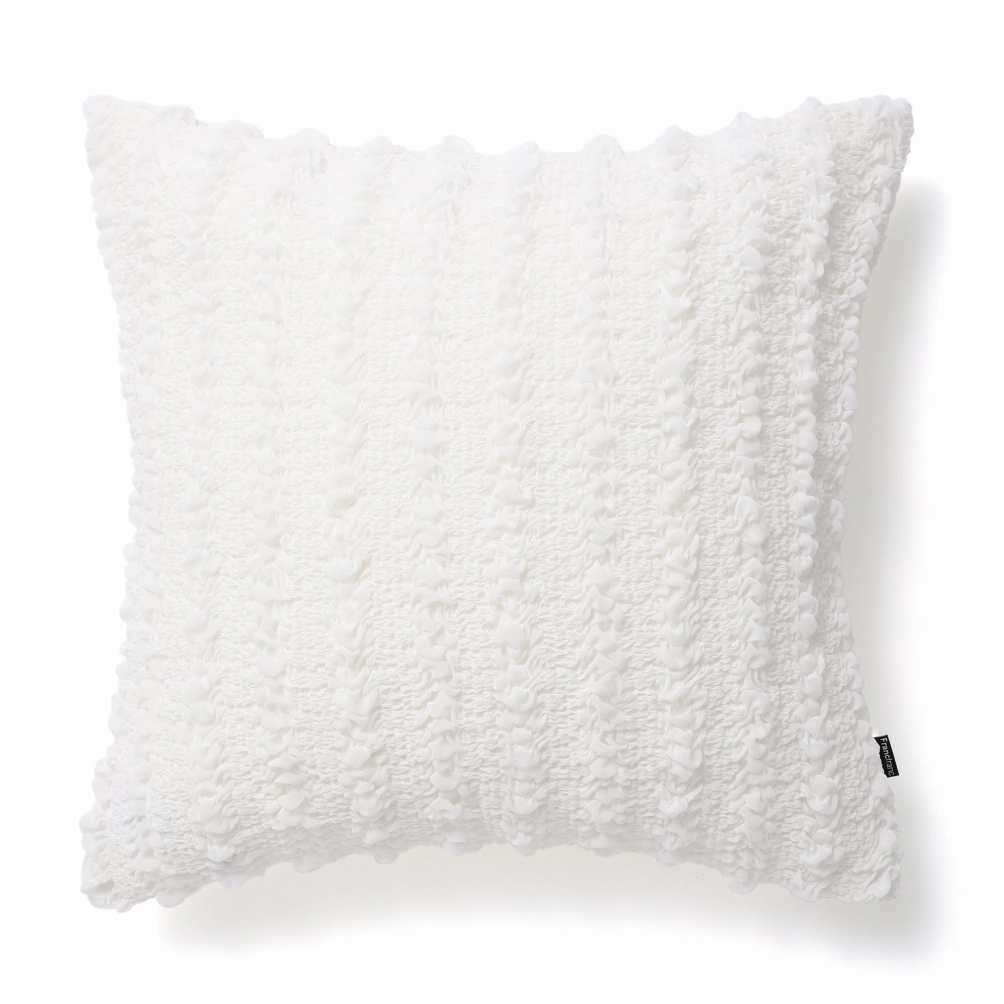 Chiffon Gather Cushion Cover 450 X 450 Whitebedding sets ,throw blankets 