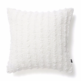 Chiffon Gather Cushion Cover 450 X 450 Whitebedding sets ,throw blankets 