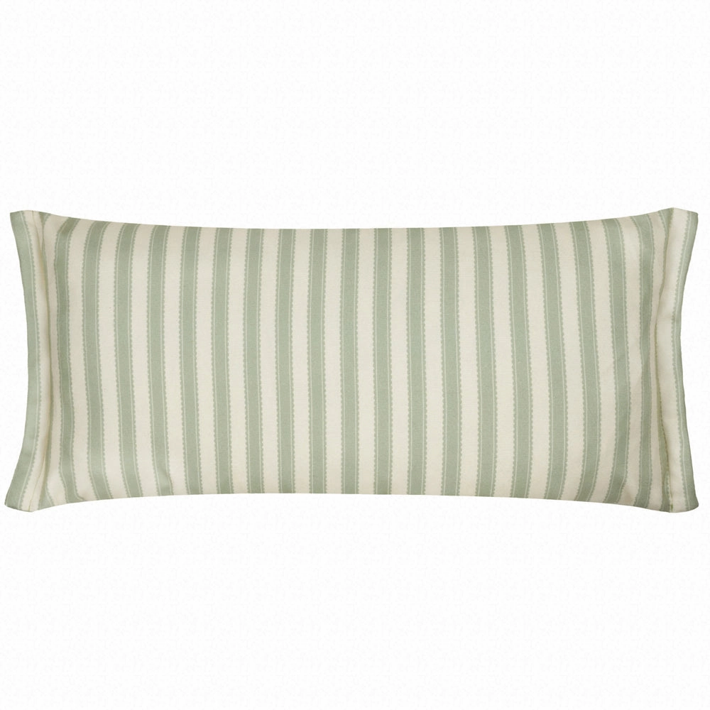 Chinese Lanterns Embroidered Cushion Sage