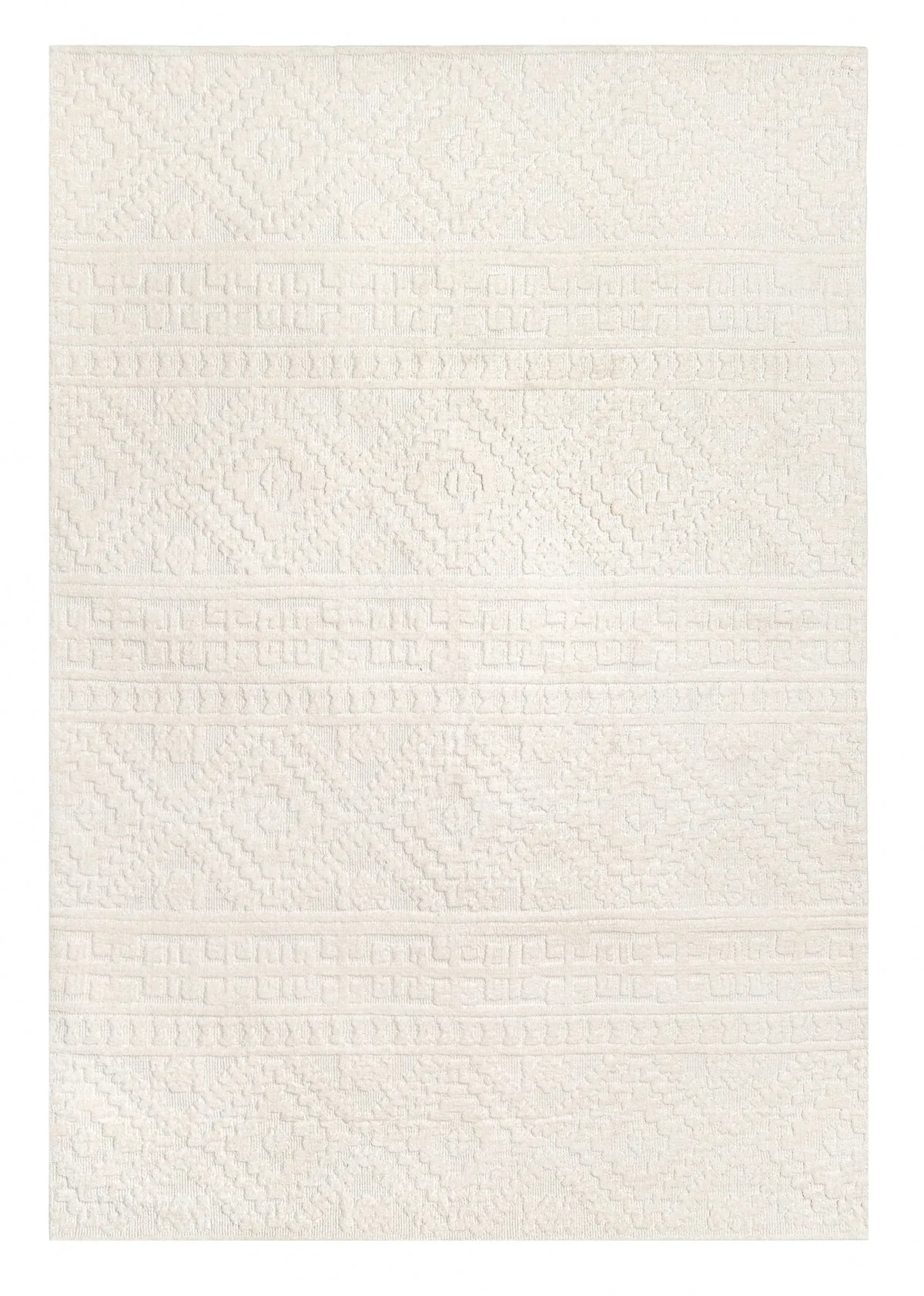 Chloe Cream Tribal Textured Rug *NO RETURNS UNLESS FAULTYmodern color block patchwork rug