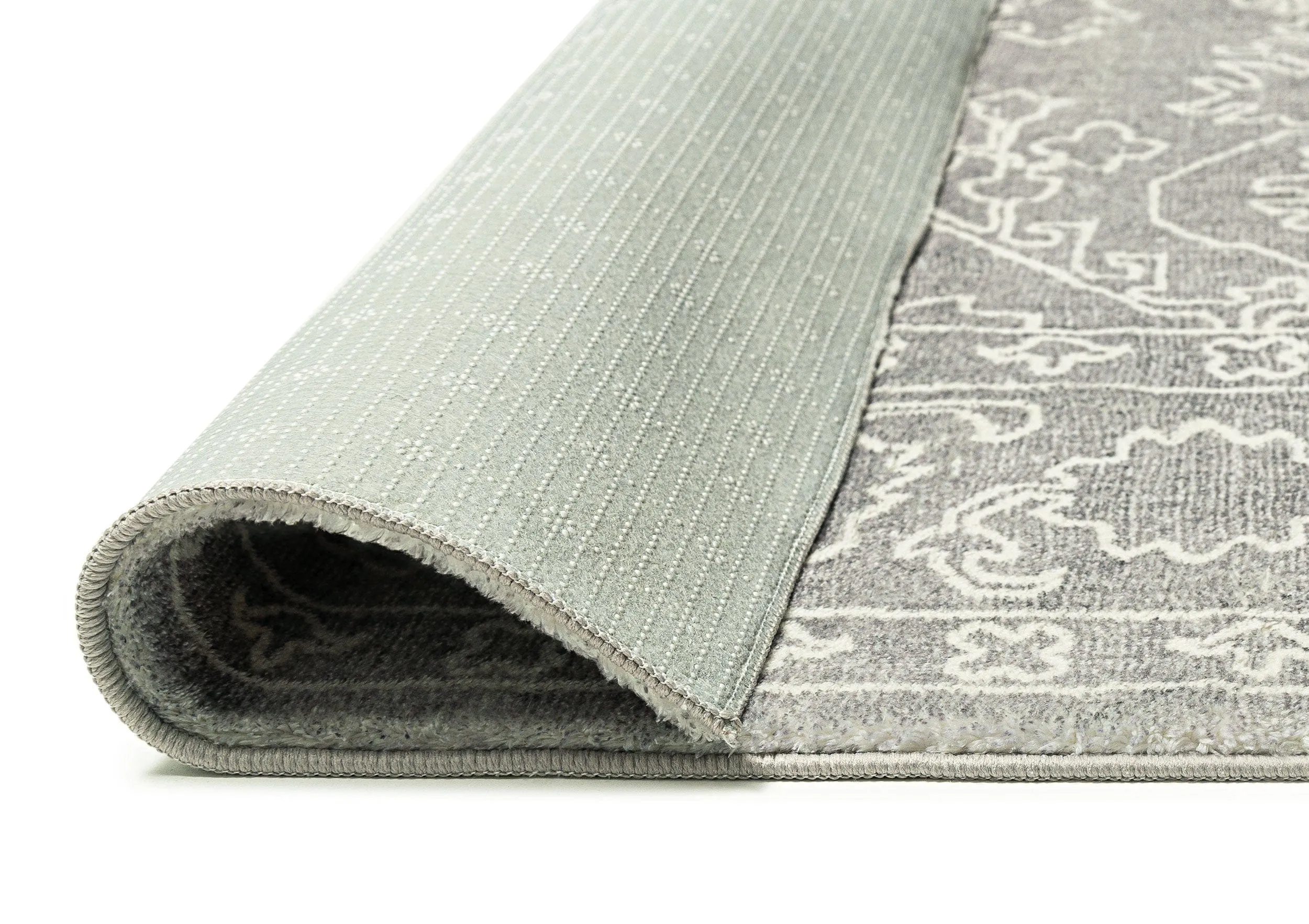 Chrissy Dark Grey Cream Traditional Distressed Washable Rug *NO RETURNS UNLESS FAULTY