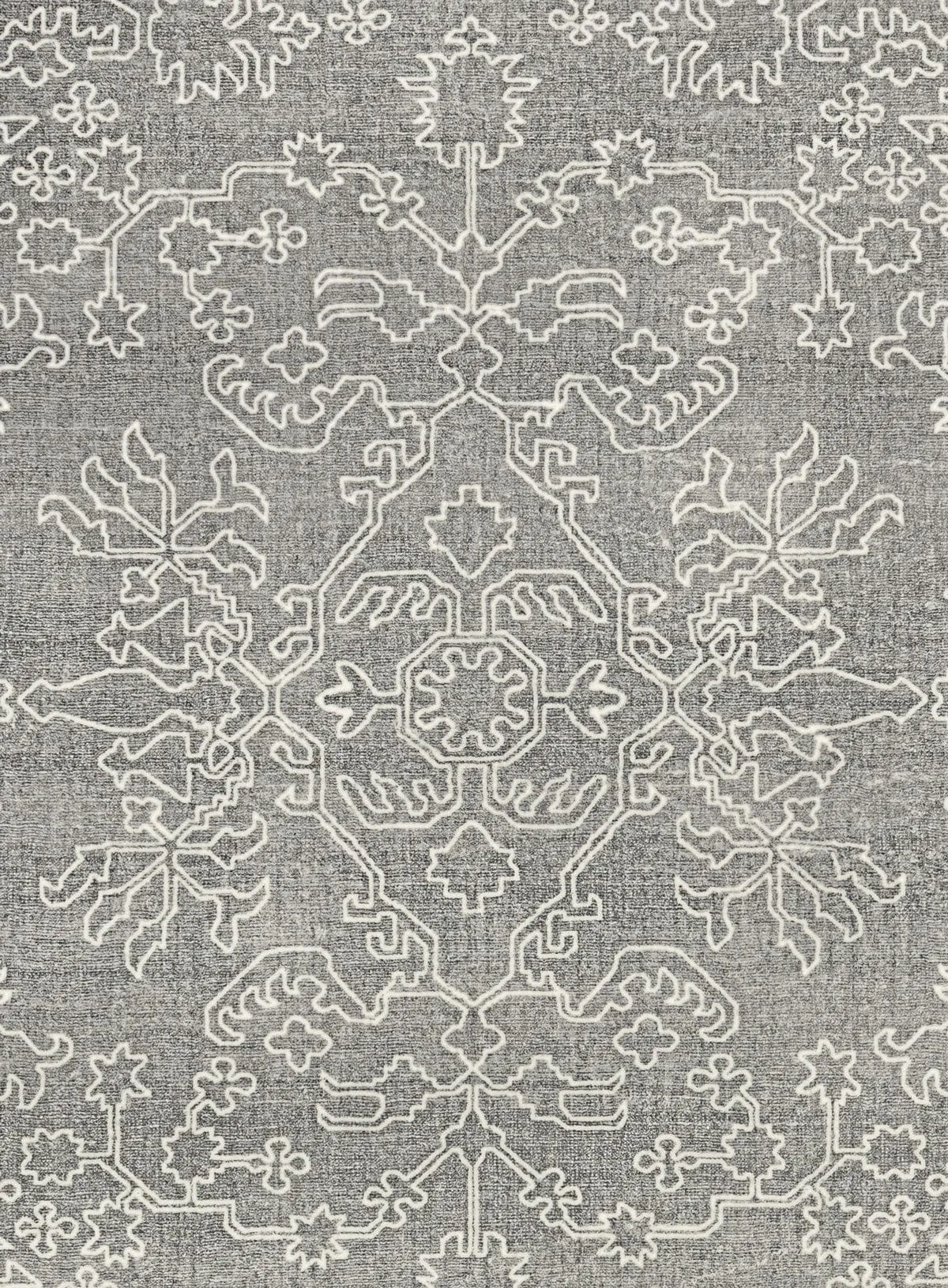 Chrissy Dark Grey Cream Traditional Distressed Washable Rug *NO RETURNS UNLESS FAULTY