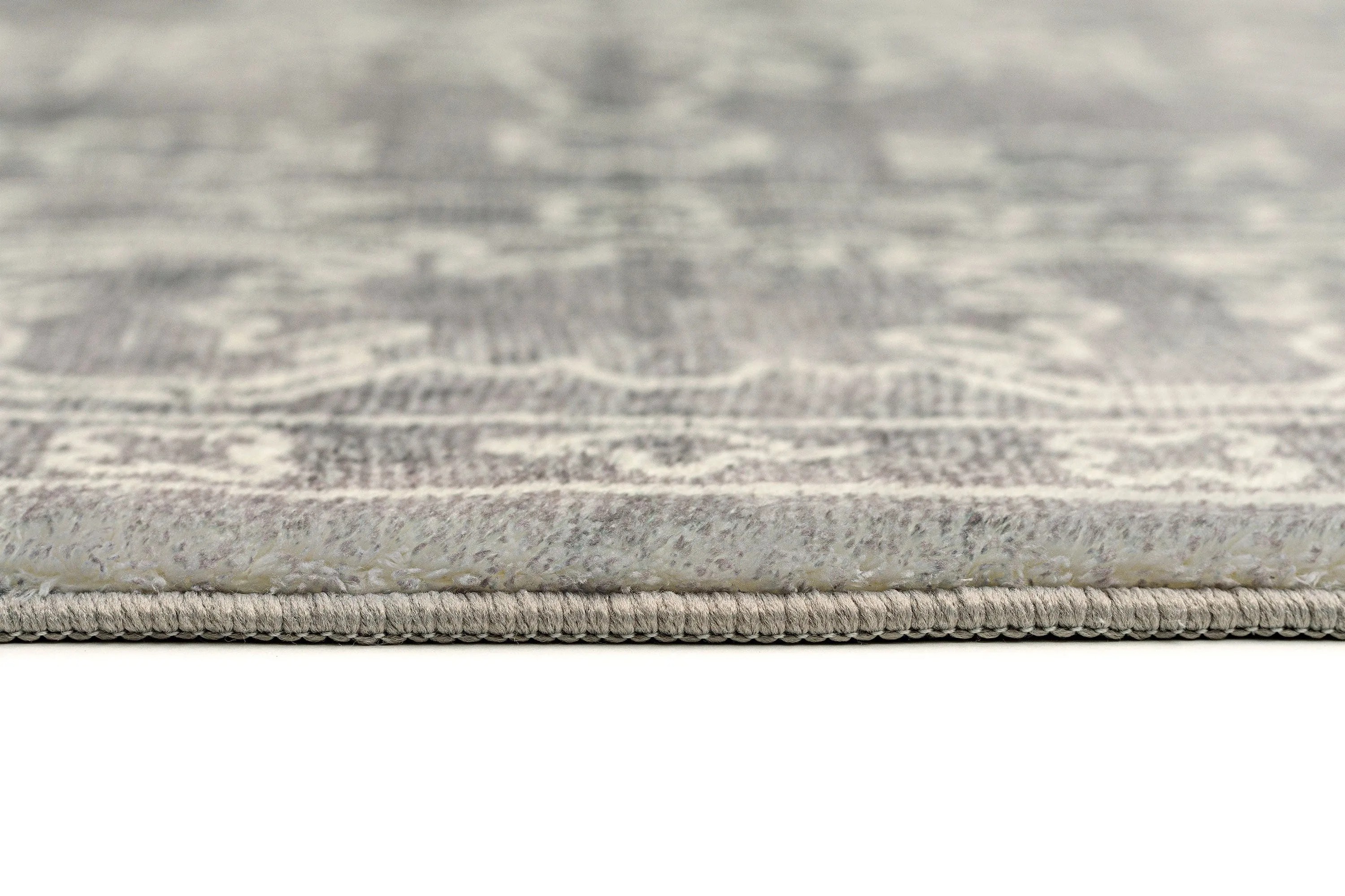 Chrissy Dark Grey Cream Traditional Distressed Washable Rug *NO RETURNS UNLESS FAULTY