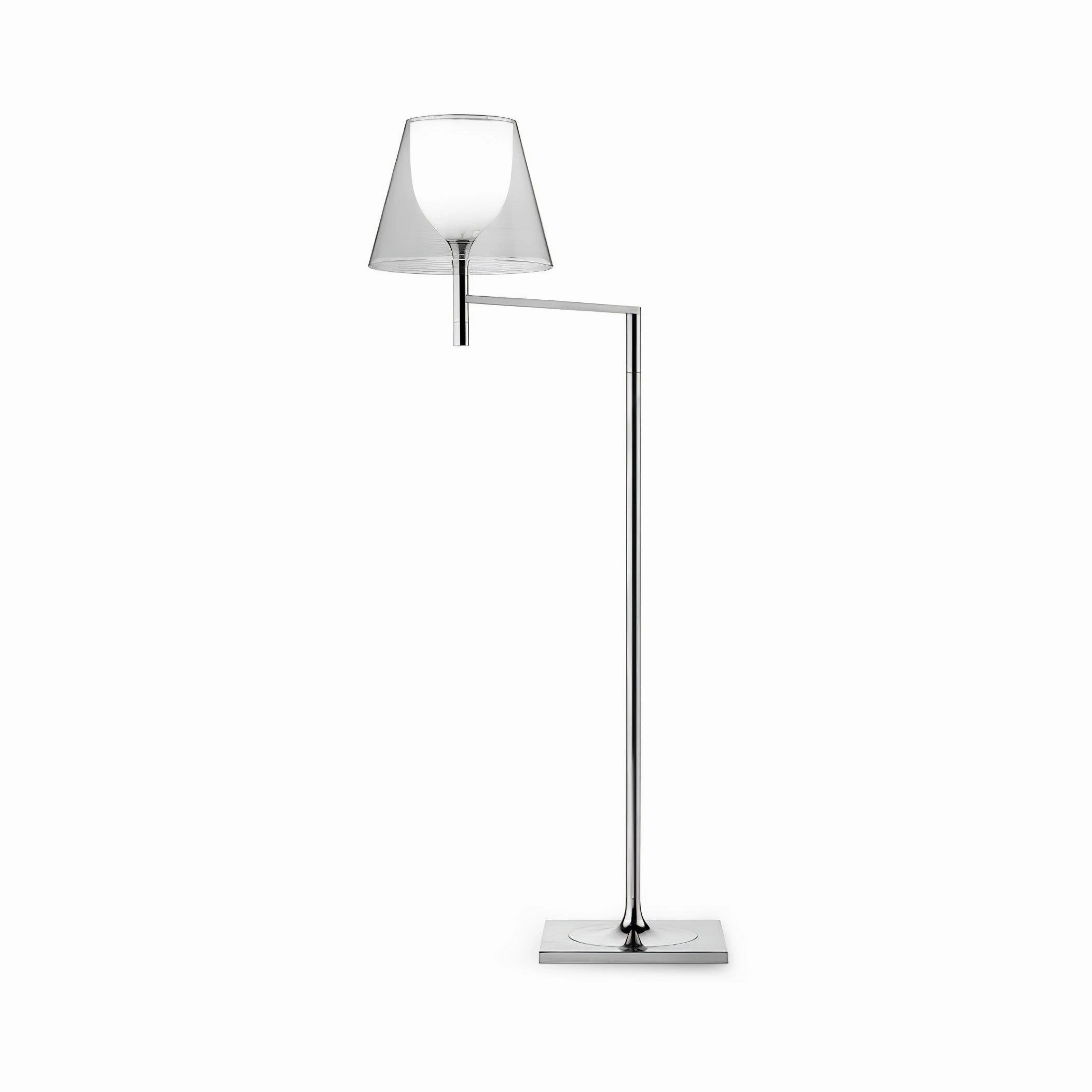 Chrome Prism Bending Floor Light