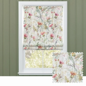 Cirsium Printed Cotton Made to Measure Roman Blinds Russethome decor ,wall decor 