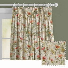 Cirsium Printed Made to Measure Curtains Russettbedding sets ,throw blankets 