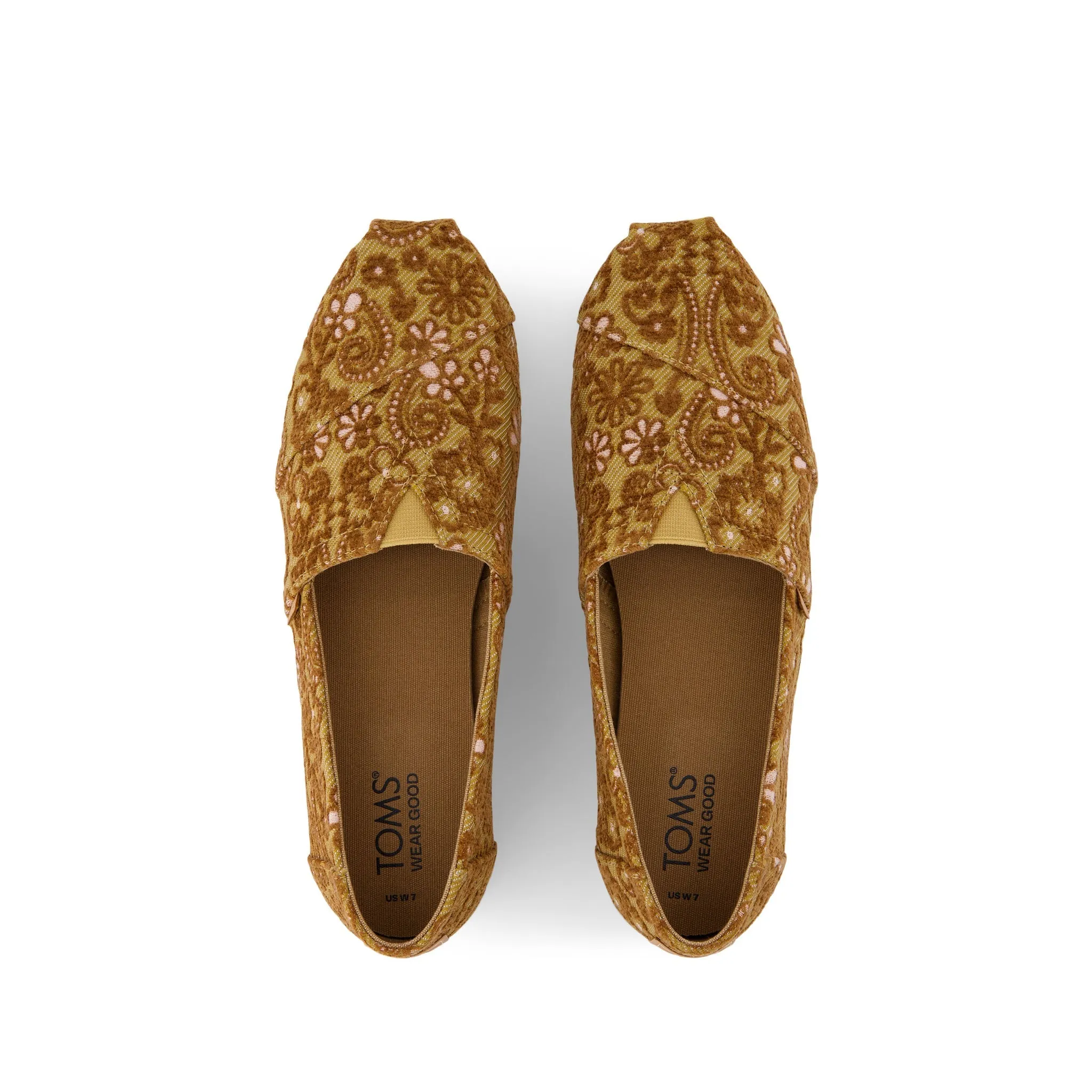Classic Alpargata Golden Honey Floral Brocade