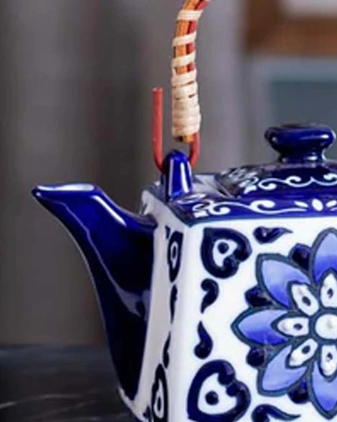 Classic Blue & White Teapot