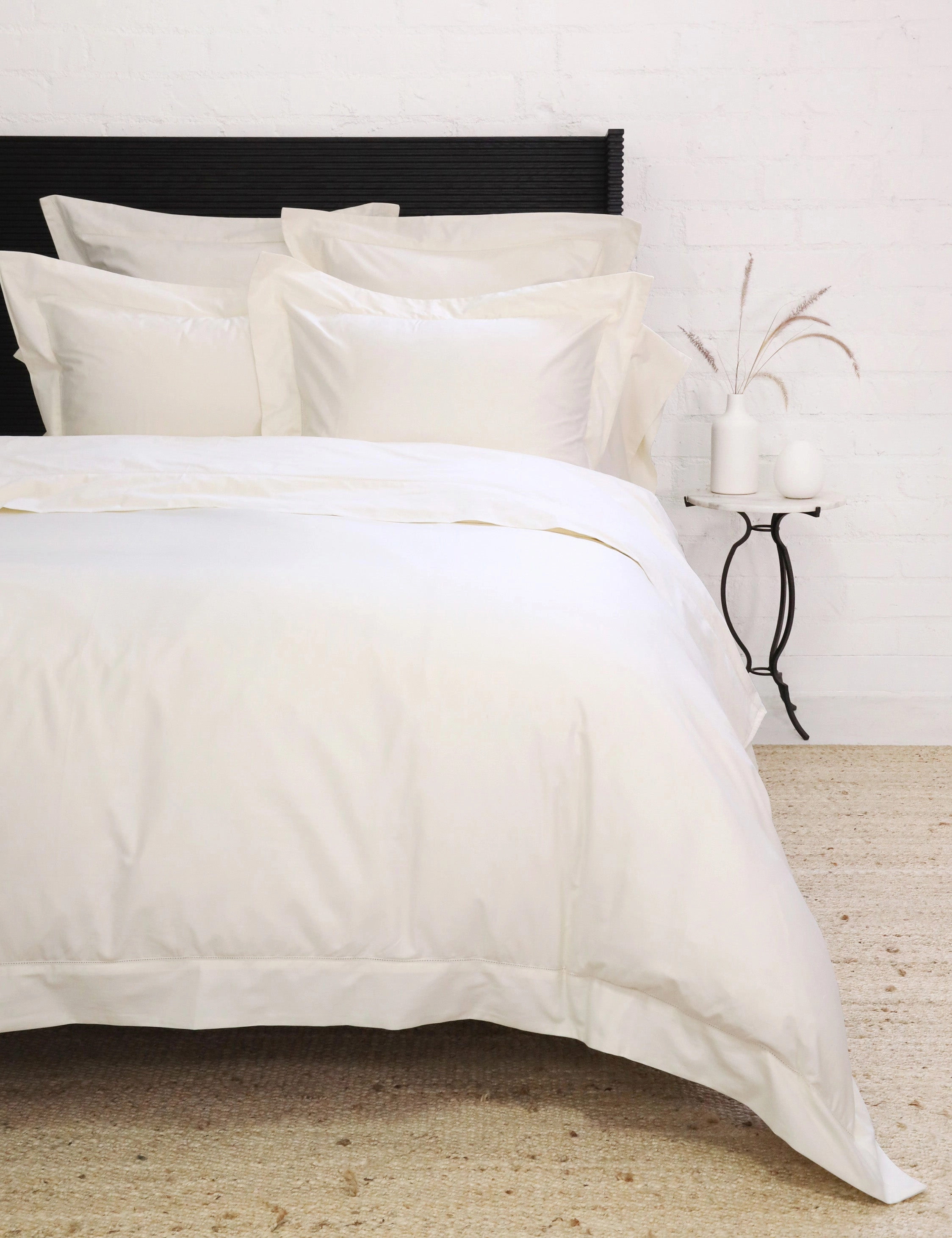 Classico Hemstitch Cotton Sateen Sham by Pom Pom at Home