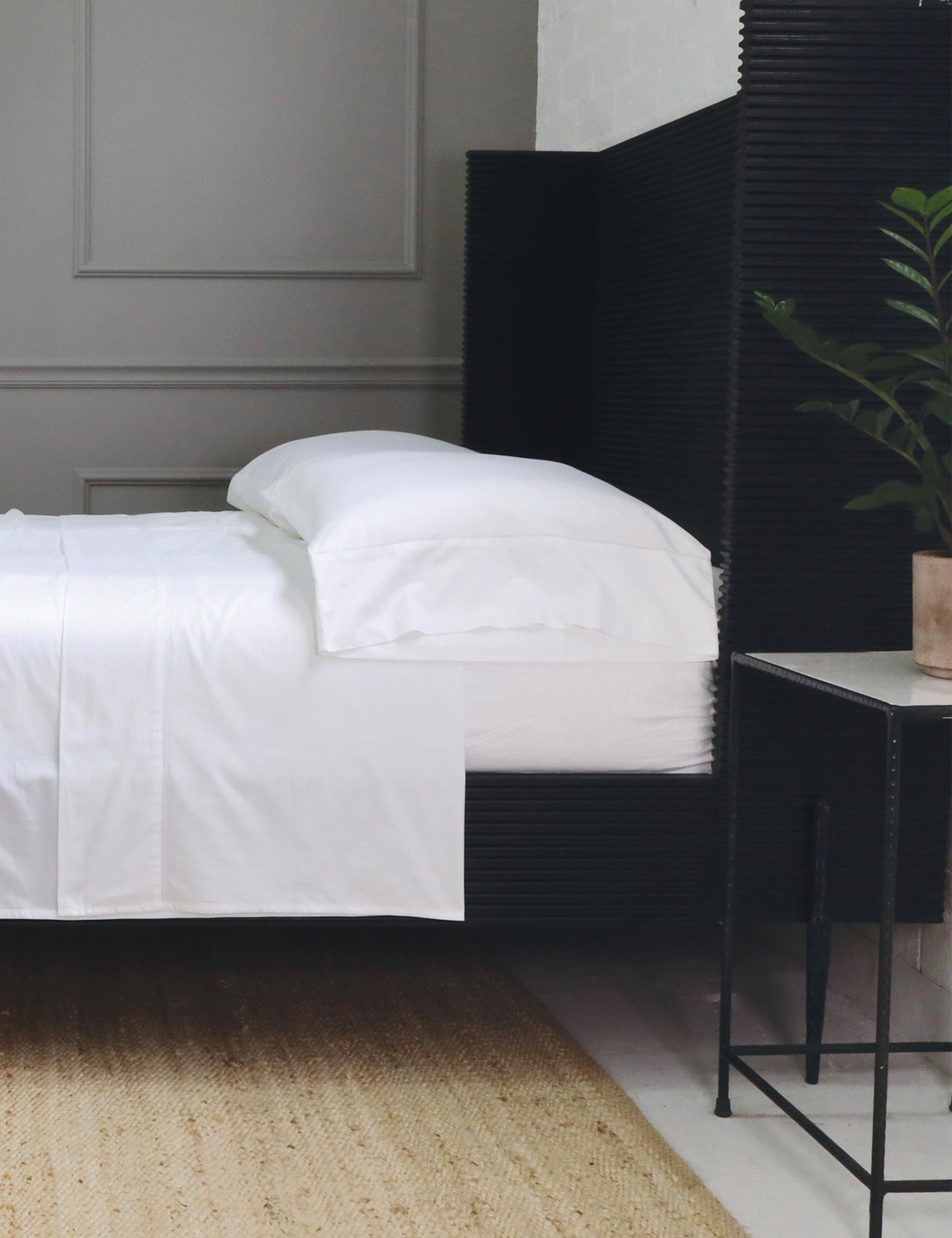 Classico Hemstitch Cotton Sateen Sheet Set by Pom Pom at Home