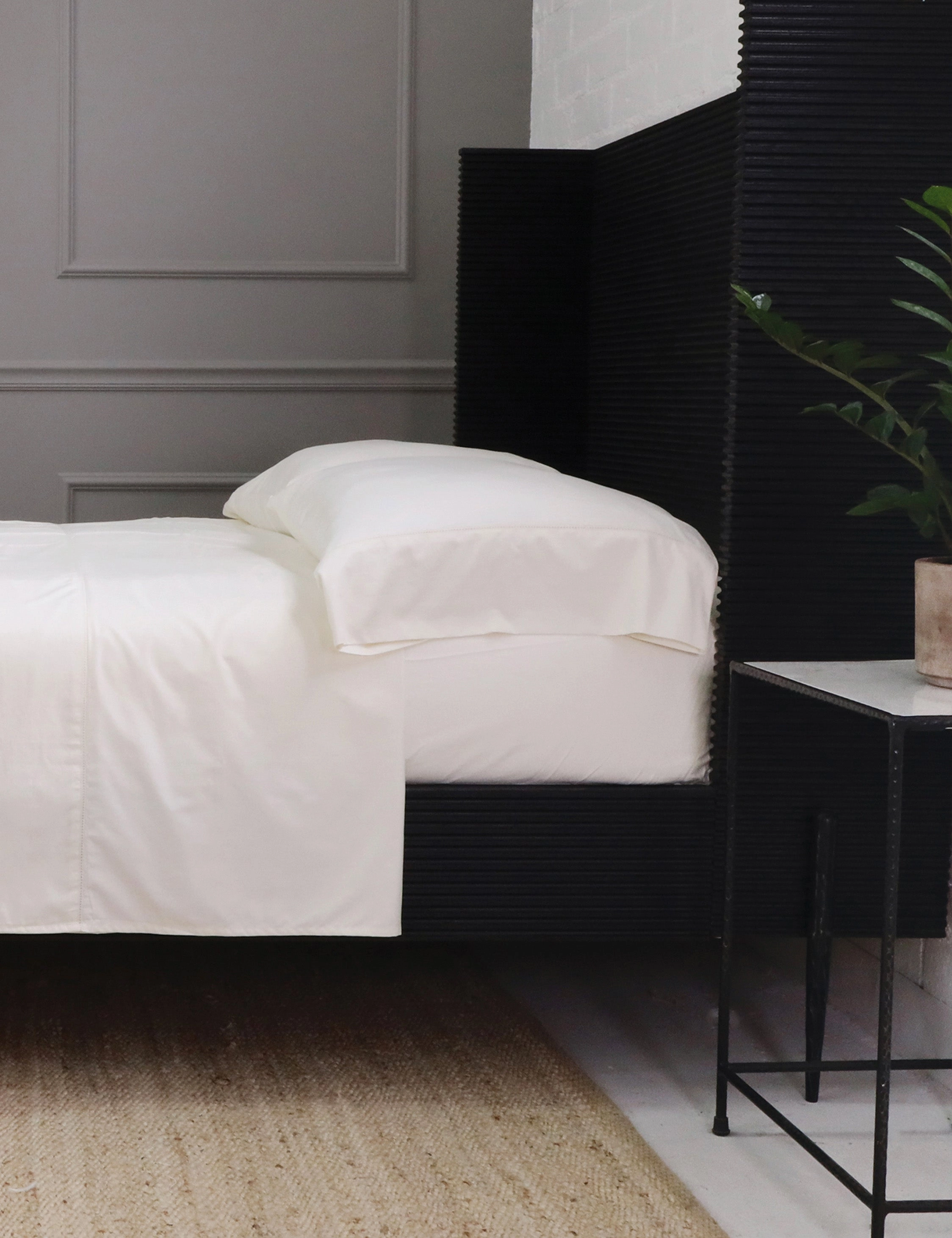 Classico Hemstitch Cotton Sateen Sheet Set by Pom Pom at Home