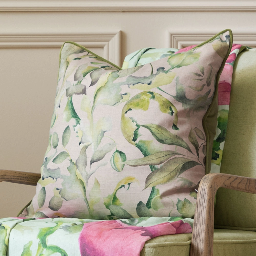 Claudia Printed Piped Cushion Sandbedding sets ,throw blankets 