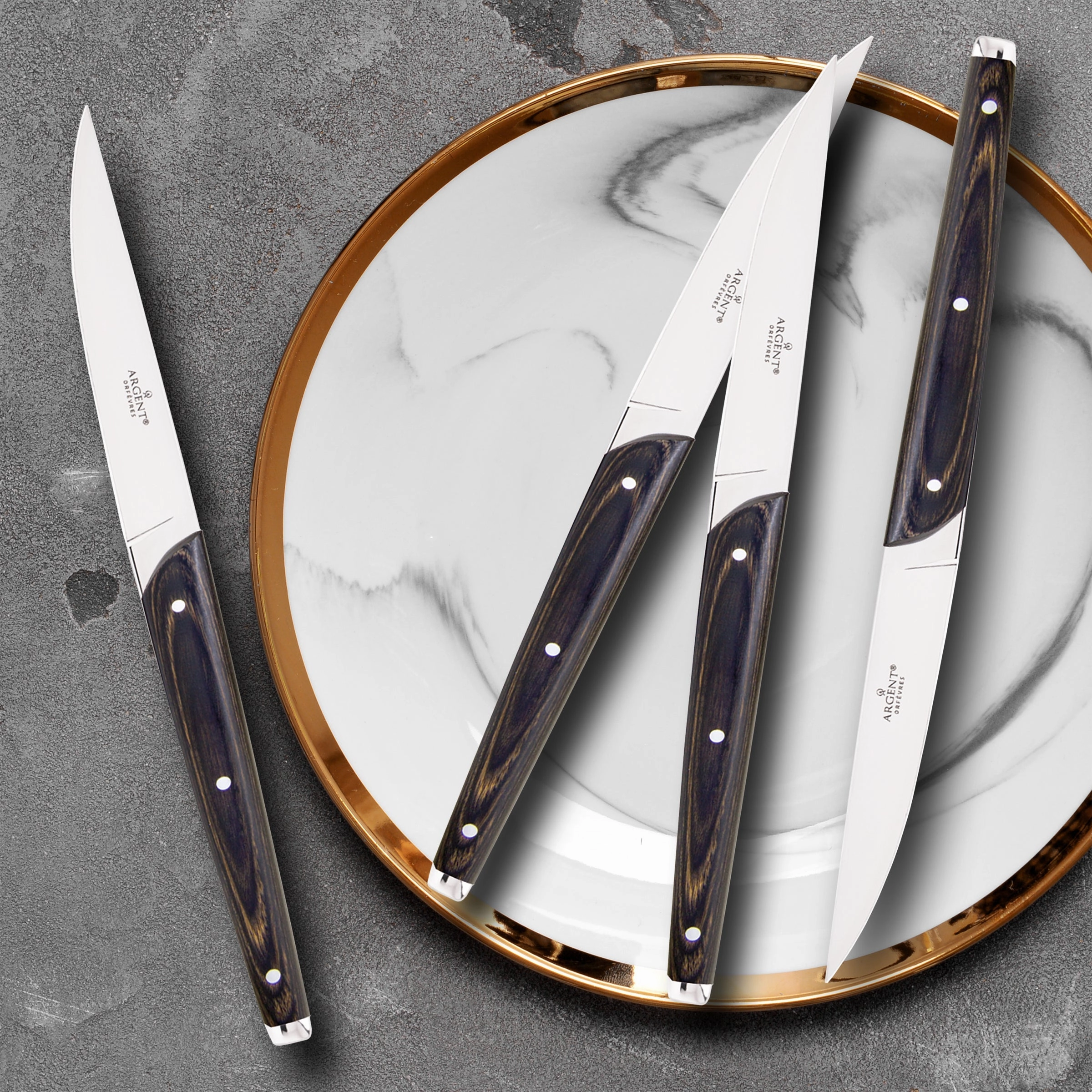 Clevedon Pakkawood  Steak Knives Set of 4