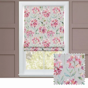 Clovelly Printed Cotton Made to Measure Roman Blinds Russettbedding sets ,throw blankets 