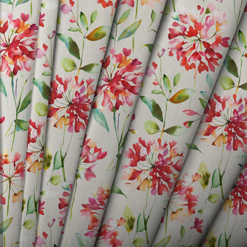 Clovelly Printed Cotton Made to Measure Roman Blinds Russett