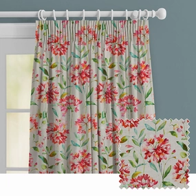 Clovelly Printed Made to Measure Curtains Russettbedding sets ,throw blankets 