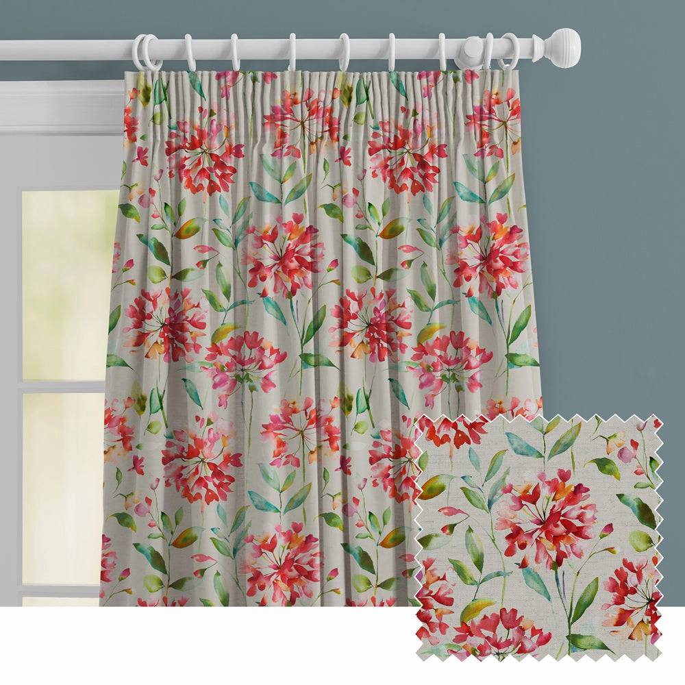 Clovelly Printed Made to Measure Curtains Russettbedding sets ,throw blankets 