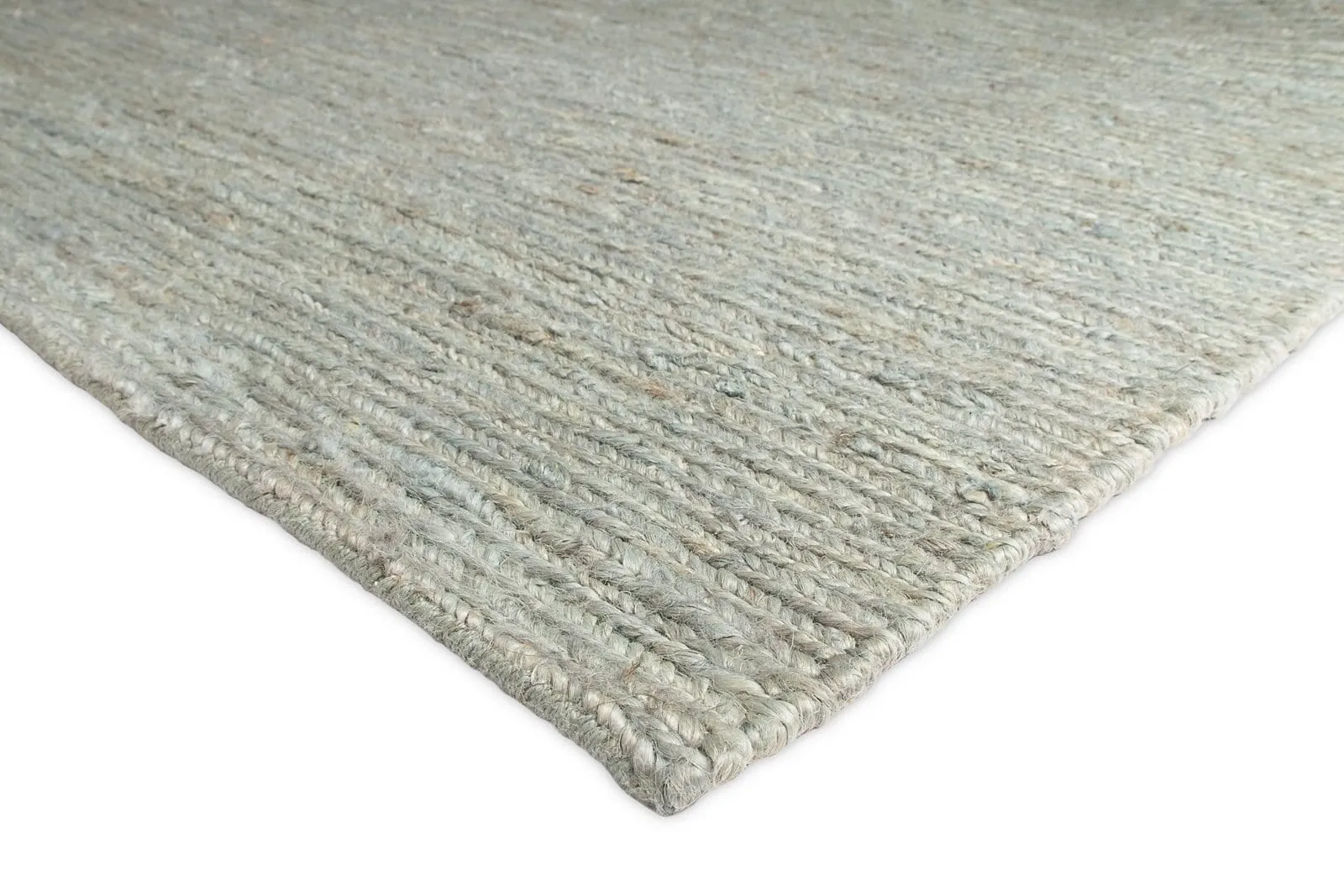Clover Brown And Green Braided Jute Runner Rug