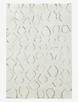 Cluny Hand-Knotted Wool Moroccan-Style Rugmodern color block patchwork rug