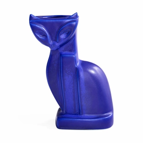 Cobalt Cat Vasehandmade ceramic dinnerware set